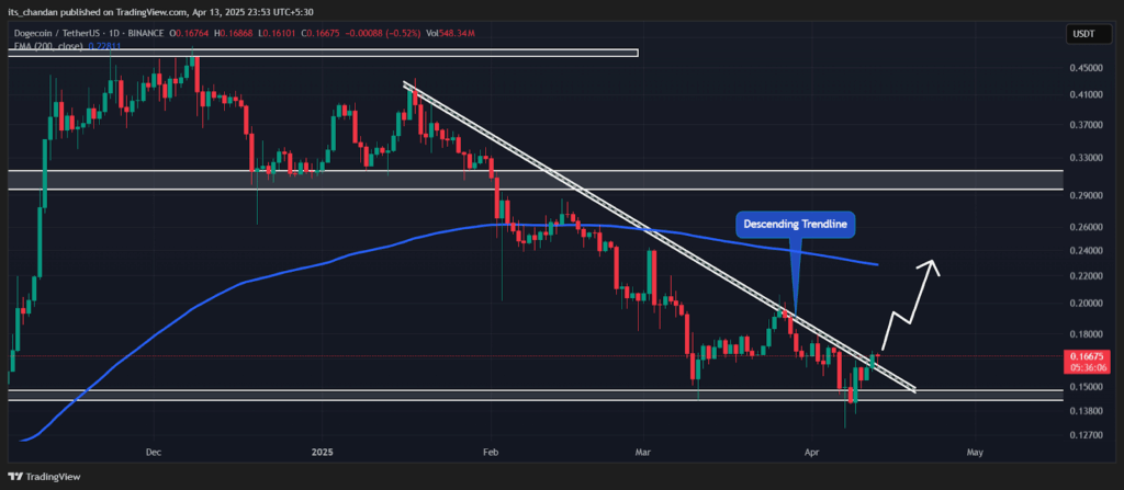 DOGE/USDT Daily Chart