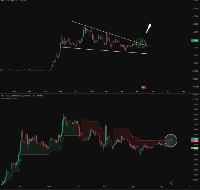 XRP daily chart