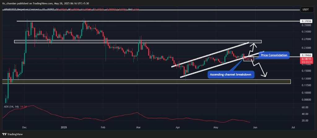 HBARUSDT Daily Chart