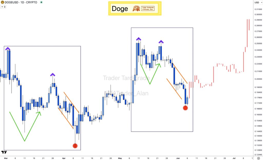 Dogecoin daily chart