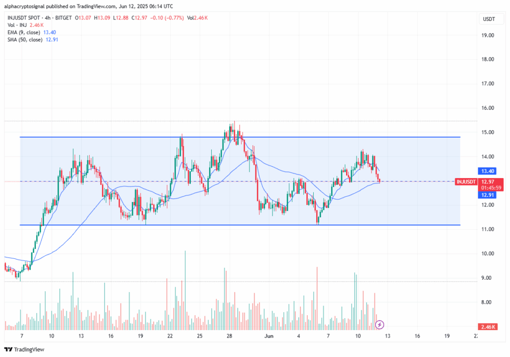 INJ price chart